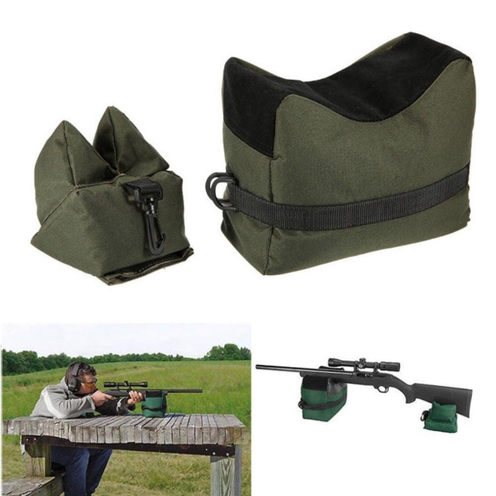 Shooting Range Sand Bag Set Rifle Gun Bench Rest Stand