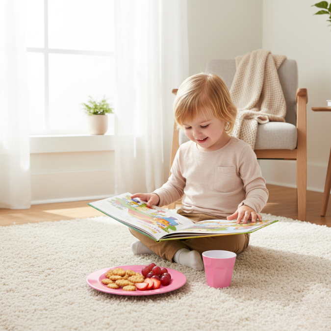 Henni & Friends 25CM Melamine Plates (Set of 6 Pink)