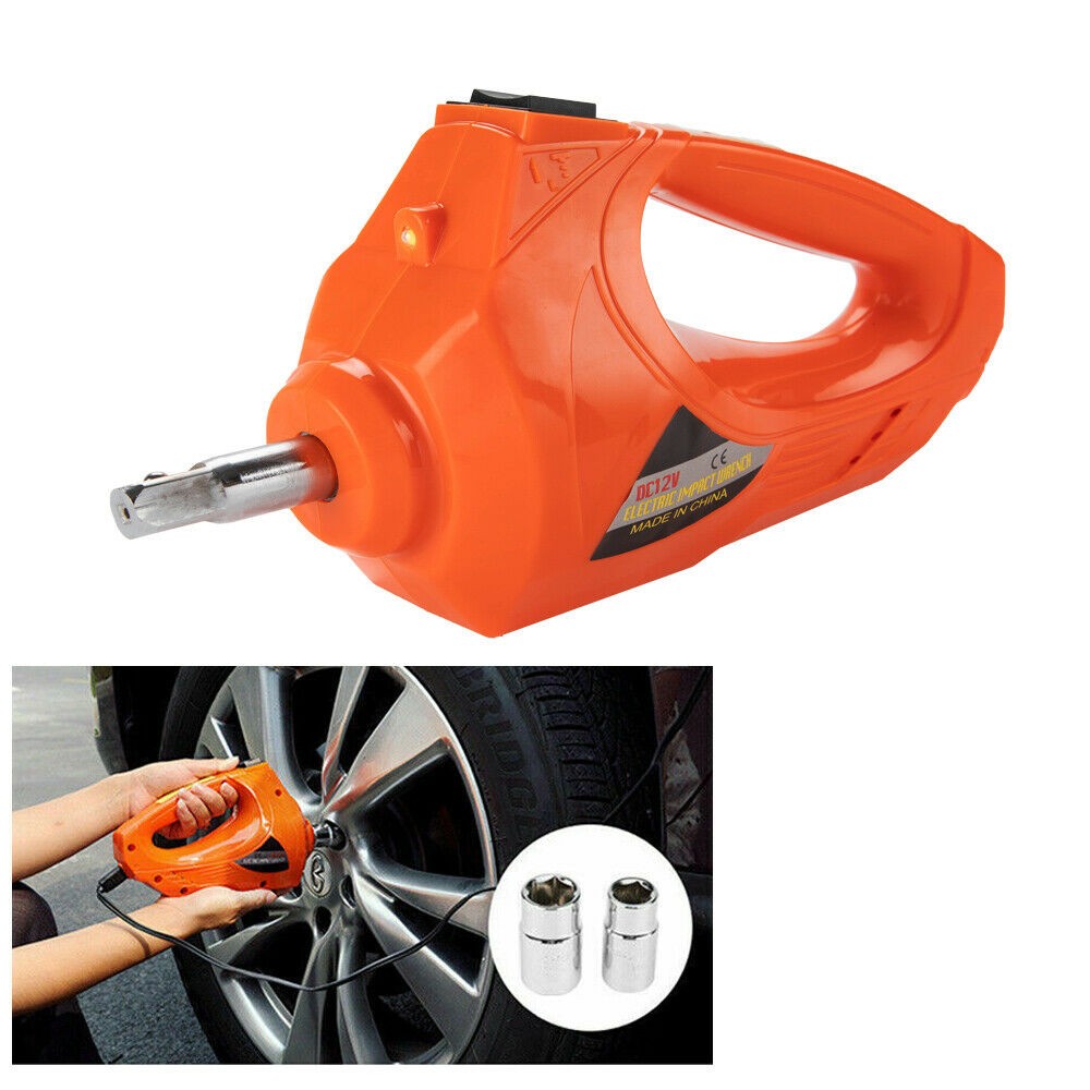 5Ton 12V Car Electric Hydraulic Floor Jack Lift + Impact Wrench Kit