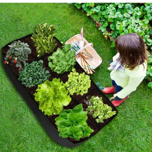 180x90x30cm Extra Large Fabric Raised Bed Garden Plant Flower Grow Bag