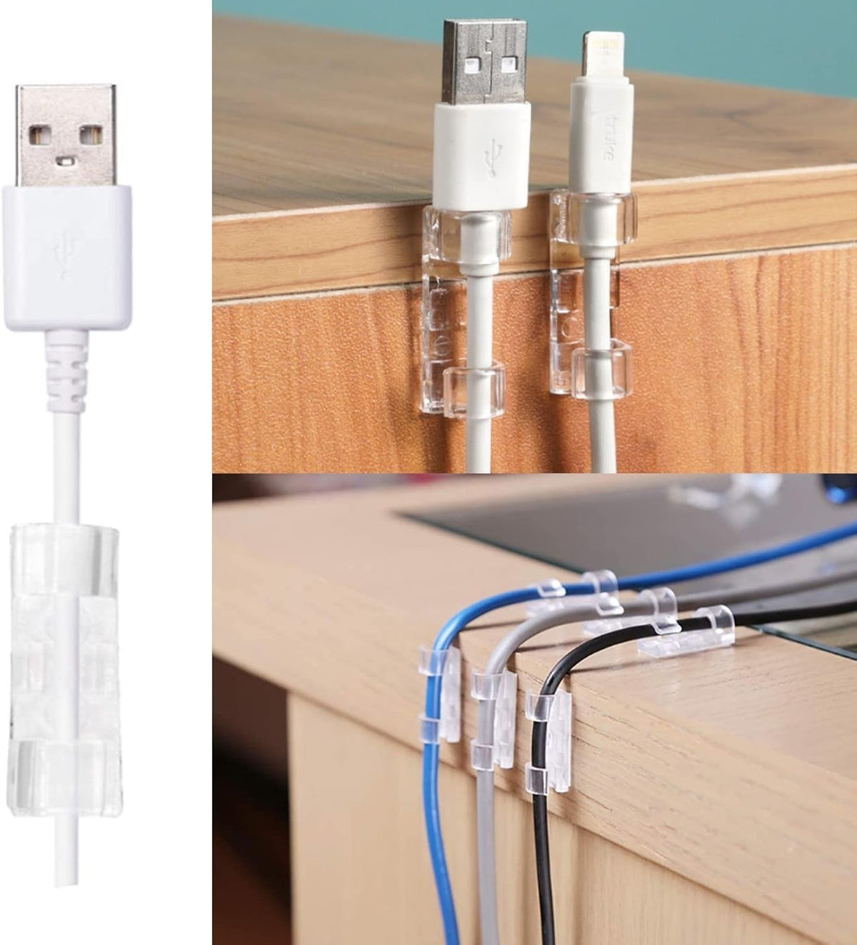 20PCS Self-Adhesive Cable Clips