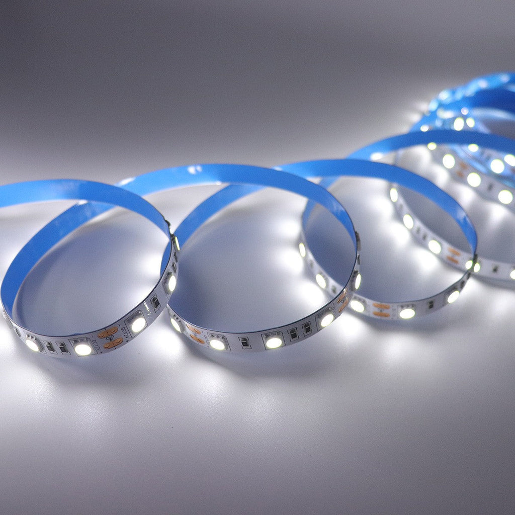 5M 300 LEDs 5050 Waterproof LED Strip Light, Cool White, with DC Connector
