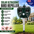 Solar Ultrasonic Bird Repeller Motion Sensor Animal Possum Repellent