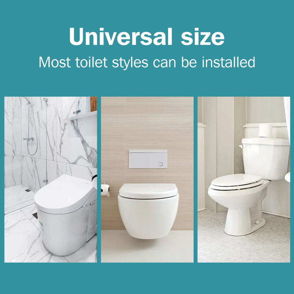 Raised Toilet Seat With Lid 10cm Rise Portable Home Aid Safety Riser