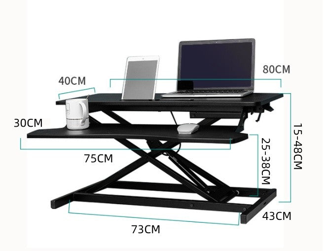 Salelink Laptop PC Monitor Computer Workstation Desk Table Converter Height Adjustable