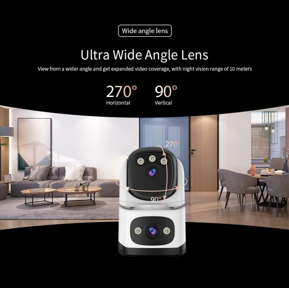 Vstarcam Dual Lens Security Camera Indoor Full Color HD WIFI