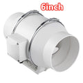 6" Silent Fan Extractor Duct Hydroponic Inline Exhaust Industrial Vent