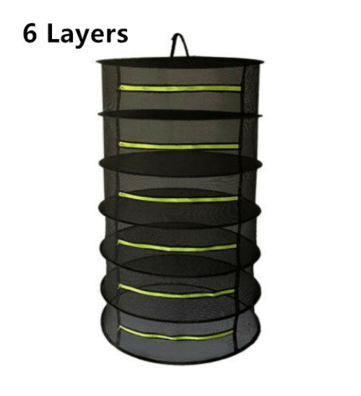 6 Tier Drying NET Large Shelf Hydroponic Hanging Grow Herb Plant Dry Rack