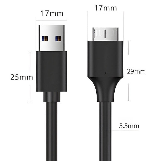 1M USB To Micro Hard Disk Drive Cable