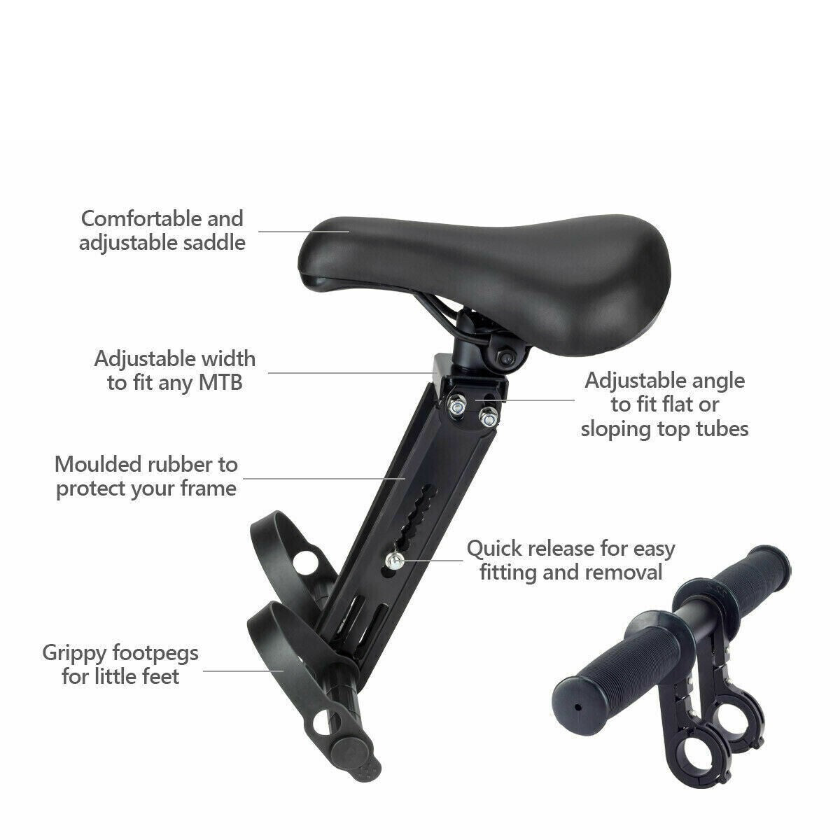 Bike Child Kids Seat with Handlebar