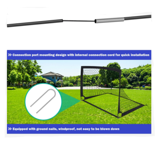 Salelink 2PCS Portable Kid Football Goals Pop Up Soccer Goals
