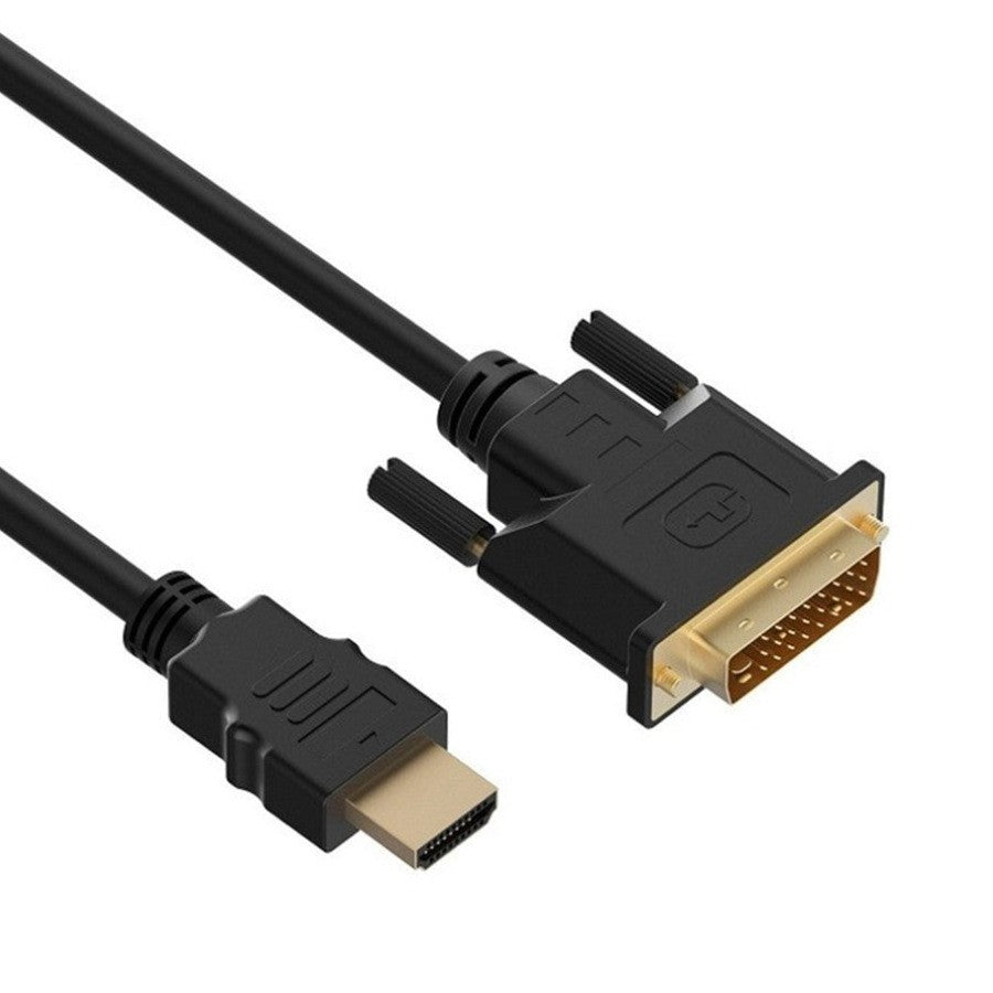 HDMI-A to DVI (Male) Adapter Cable, 1080P, Gold-Plated 1M