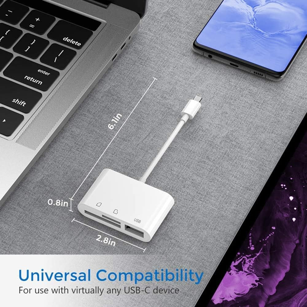 USB C SD/TF Card Reader Type C