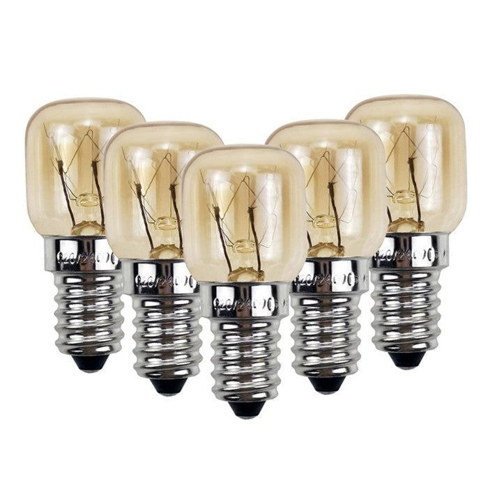 25W 5Pcs Himalayan Salt Lamp Globe Bulb Light Bulbs Heat Resisting E14