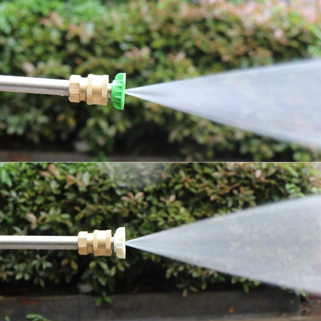 High Pressure Washer Gun Car Wash Foam Spray Short Wand Lance 5PCS Nozzle Set