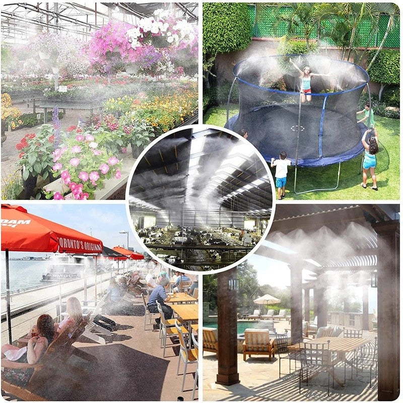 15M Outdoor Misting Cooling System Garden Patio Irrigation Water Mister Set