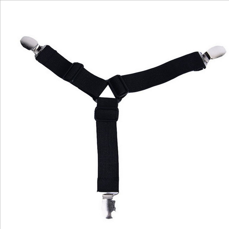 4pcs Bed Suspenders Holder Triangle Fitted Sheet Strap Clips Grippers Mattress