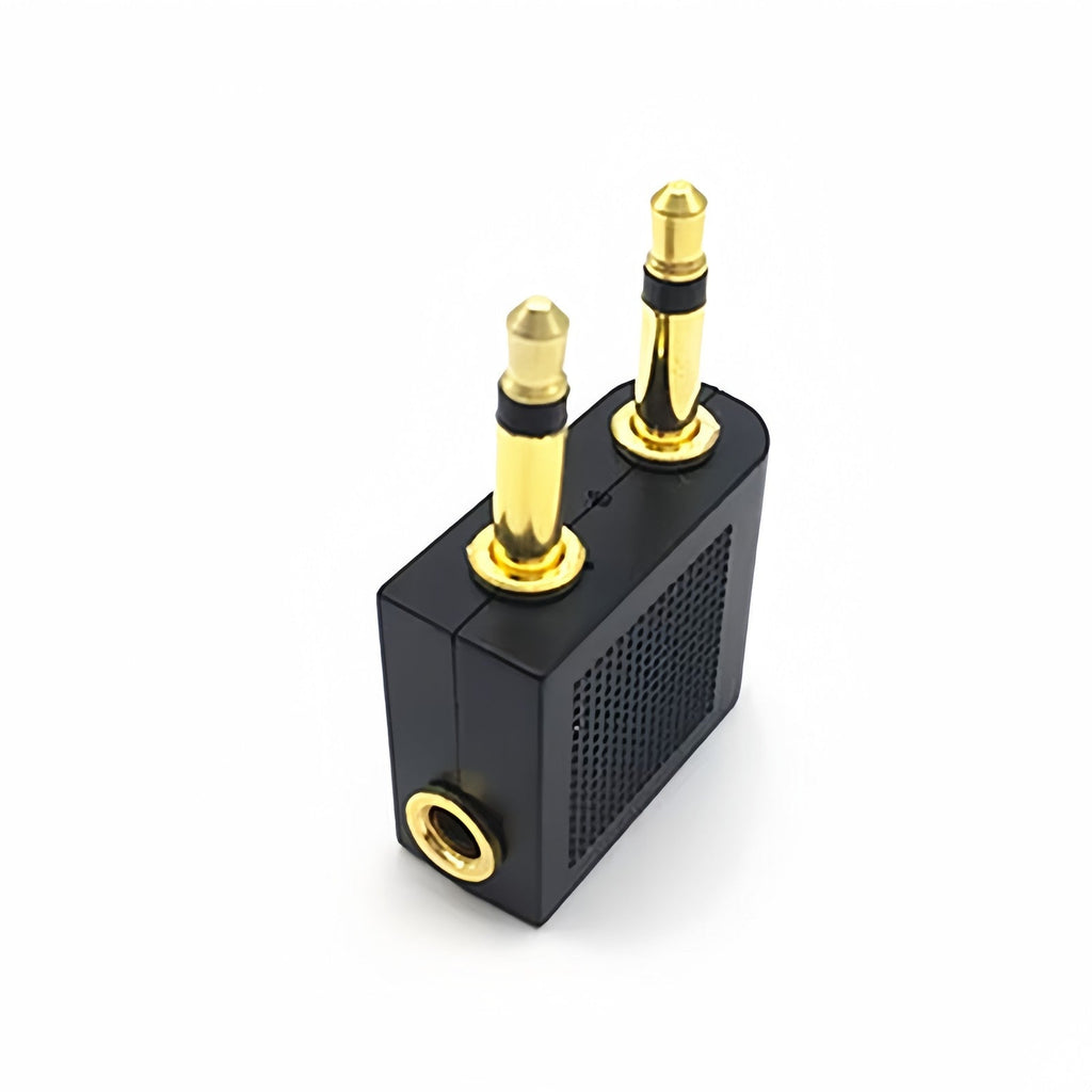 3.5mm Jack Audio Headphones Earphone Adapter for Aeroplane Airplane Plane Travel
