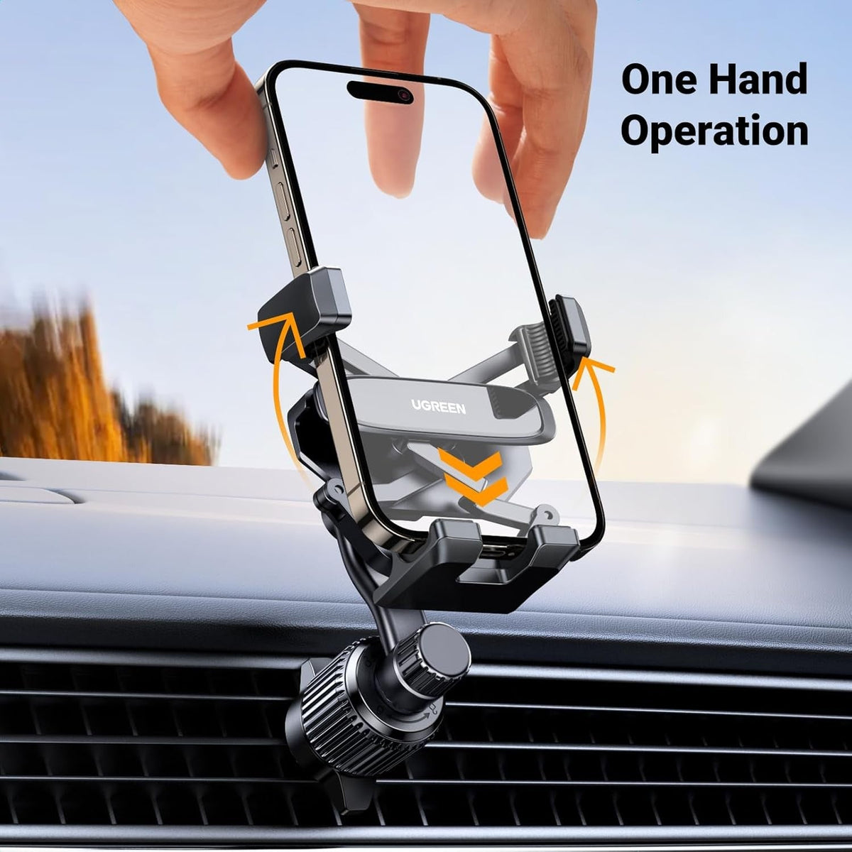 Car Phone Holder Vent Mount for iPhone Samsung 4.7-7.2" Smartphone