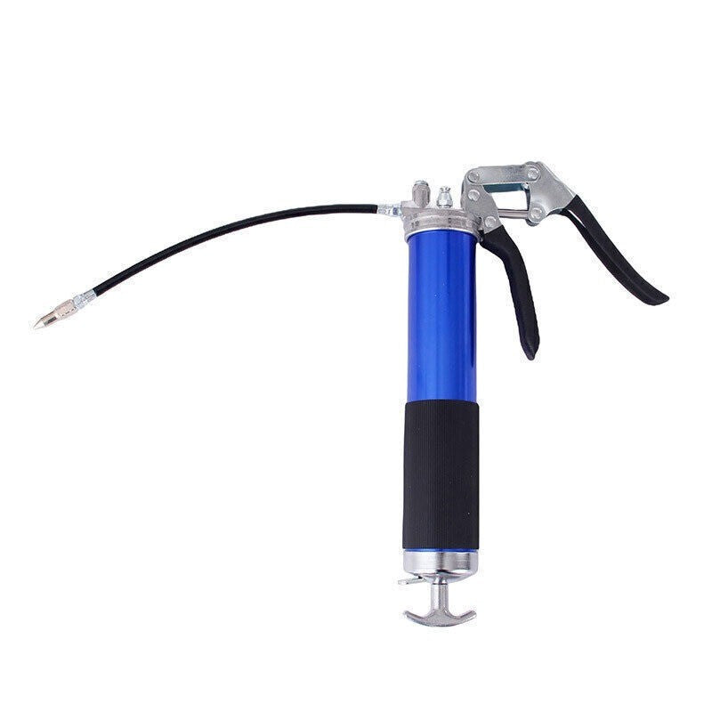 Blue Grease Gun Pistol Grip Dual Flow Pressure 6000psi Industrial Quality Tool