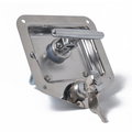T Handle Lock Stainless Steel With Keys Trailer Camper Truck Tool Box Silver