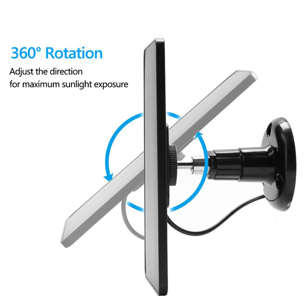Solar Panel for Ring Spotlight Stick Up Camera Plus Security Cam Battery Charger