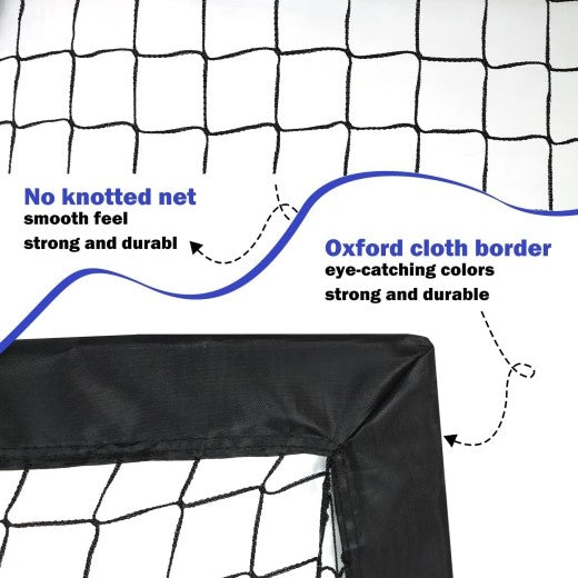 Salelink 2PCS Portable Kid Football Goals Pop Up Soccer Goals
