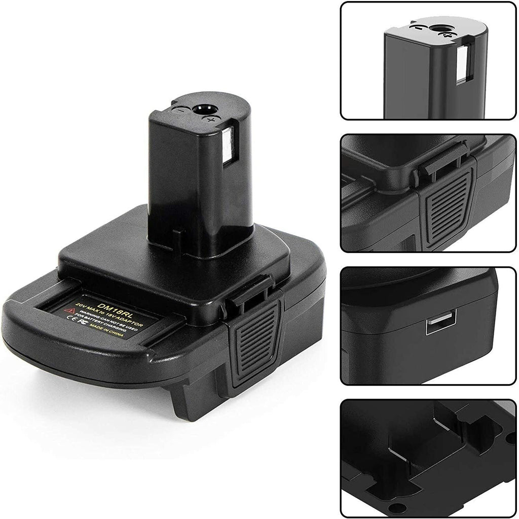 Battery Adapter For DEWALT Milwaukee M18 To RYOBI Battery Adapter Tools 18V