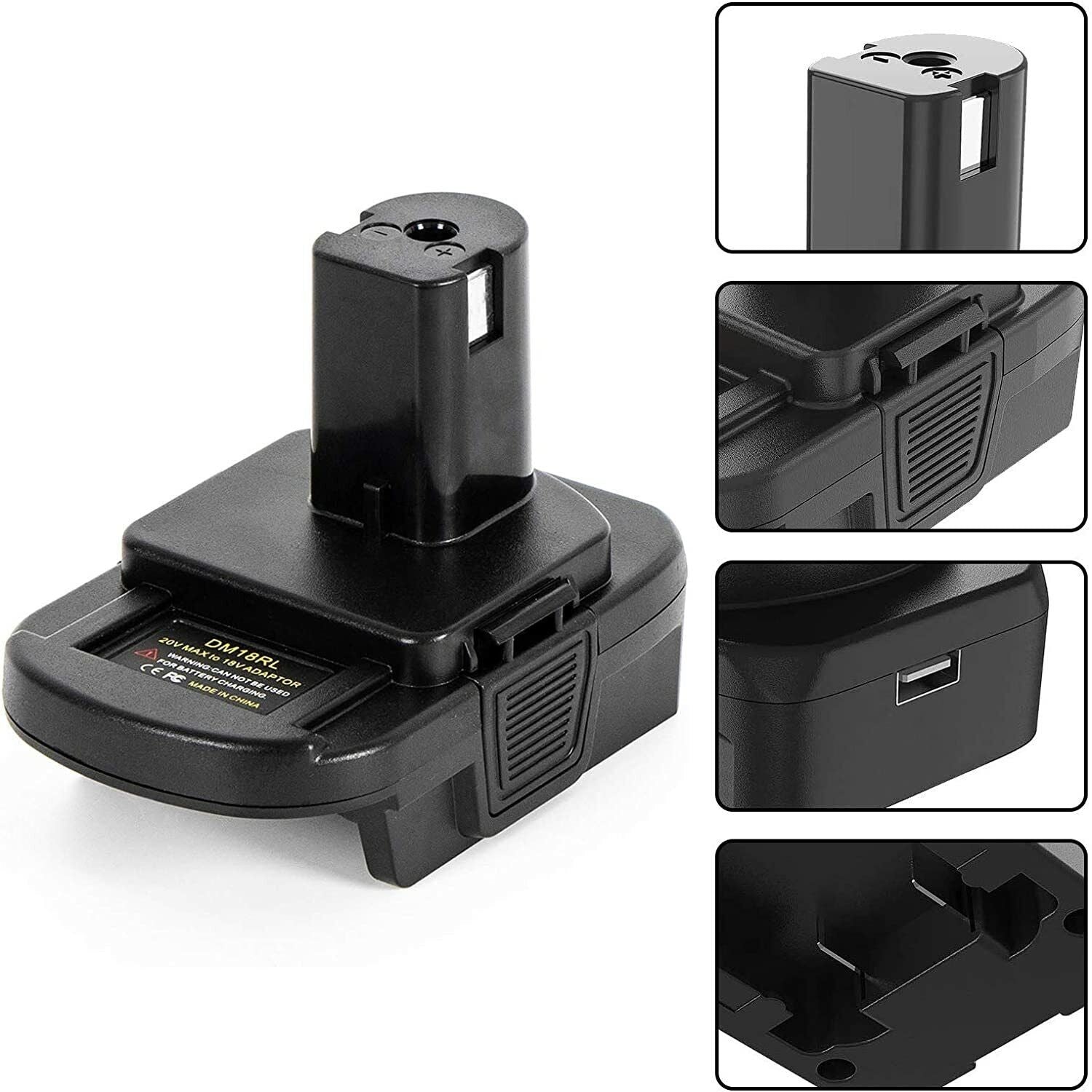 Battery Adapter For DEWALT Milwaukee M18 To RYOBI Battery Adapter Tools 18V