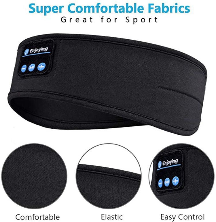 Salelink Wireless Bluetooth 5.0 Stereo Eye Mask Headphones Earphone Sleep Music Headband