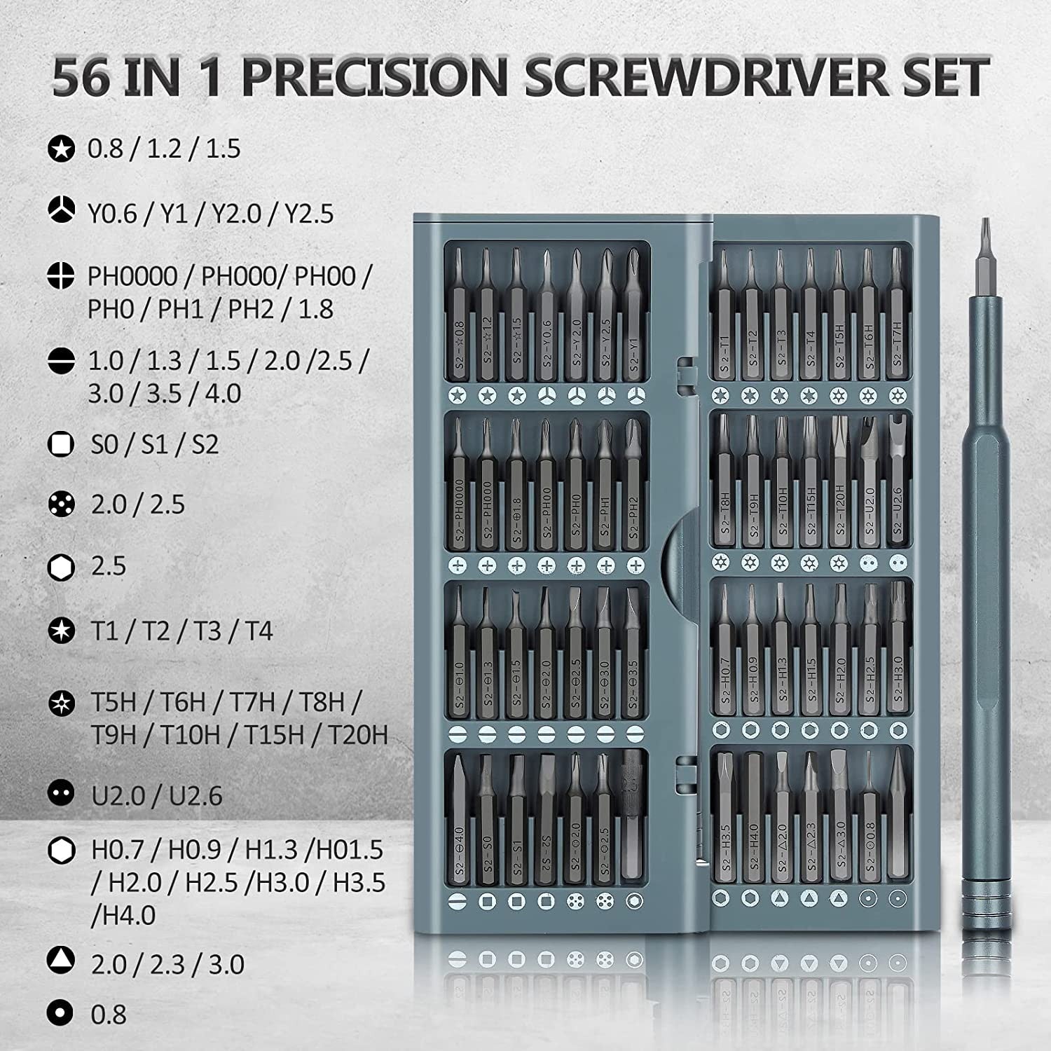 57-in-1 Precision Screwdriver Set Magnetic for Phone PC Tablet