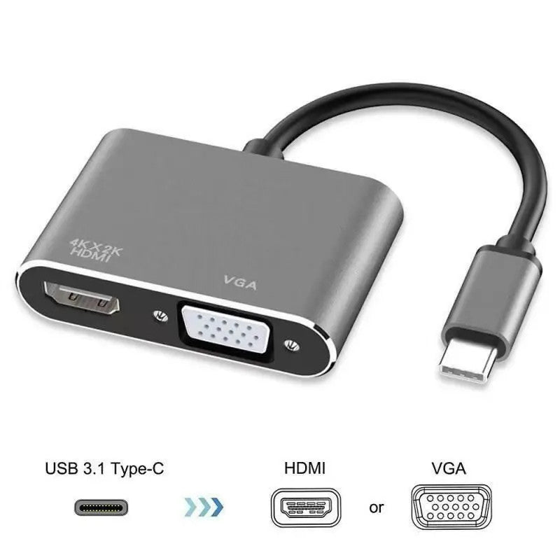 USB C to HDMI VGA Adapter