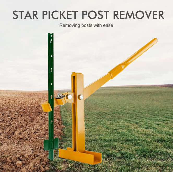 Fence Post Lifter Star Picket Puller Remover Steel Pole Fencing Farming Tool