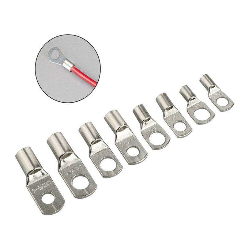 220Pcs Battery Copper Ring Crimp Terminals Cable Lug Eyelet Wire Connector Kit