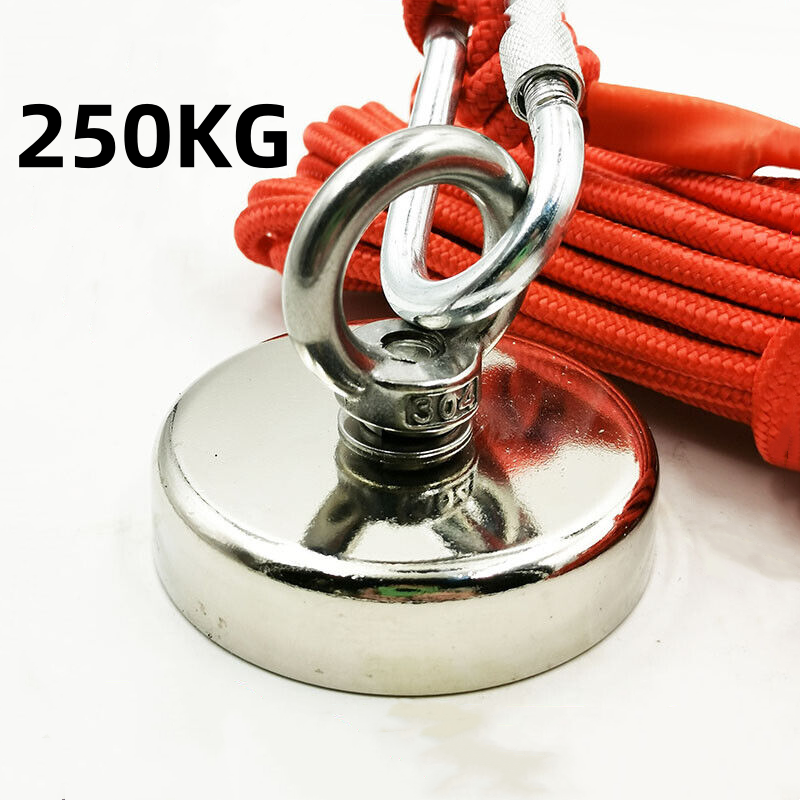 250kg Magnet Salvage Recovery Neodymium Strong Hook Fishing Treasure Hunting