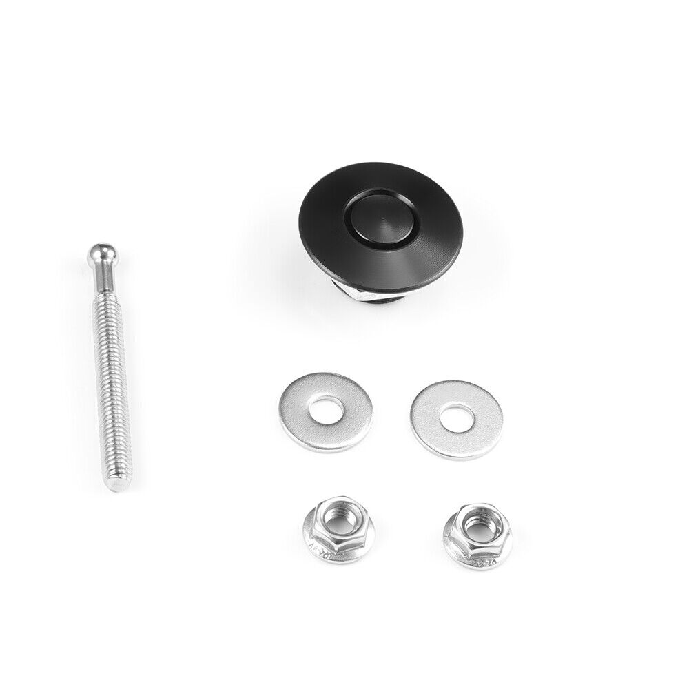 6X Push Button Quick Release Hood Bonnet Pins Lock Clip Car Bumper Latch Kit