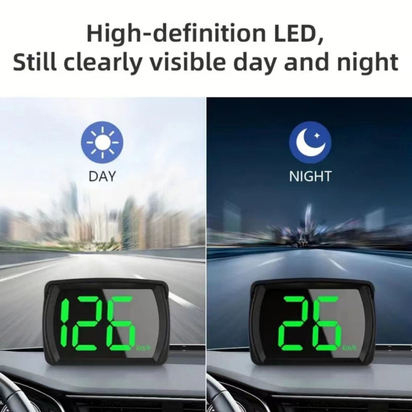 Car Digital GPS Satelite Speedo Speed KMH HUD Head Up Display Universal DM NEW