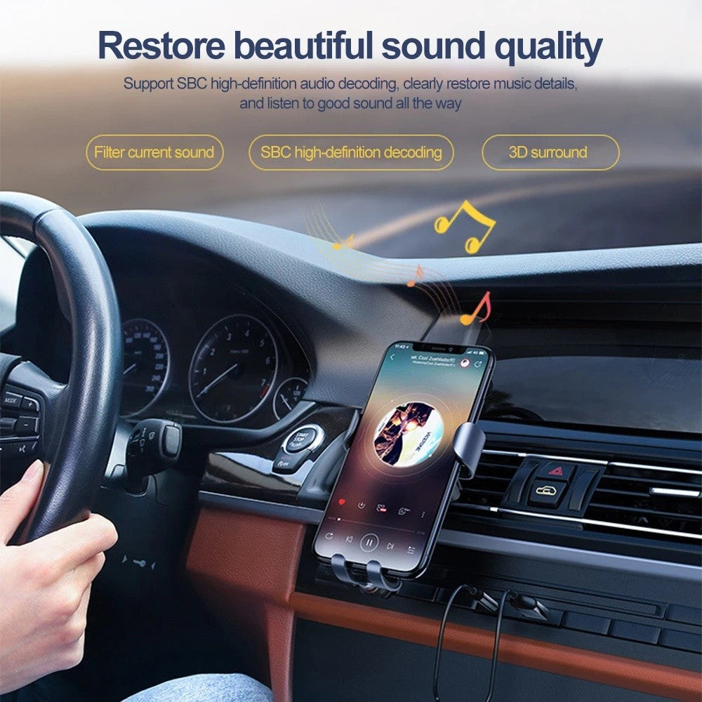 Bluetooth 5.0 Receiver Dongle Car AUX Music 3.5mm Adapter Cable