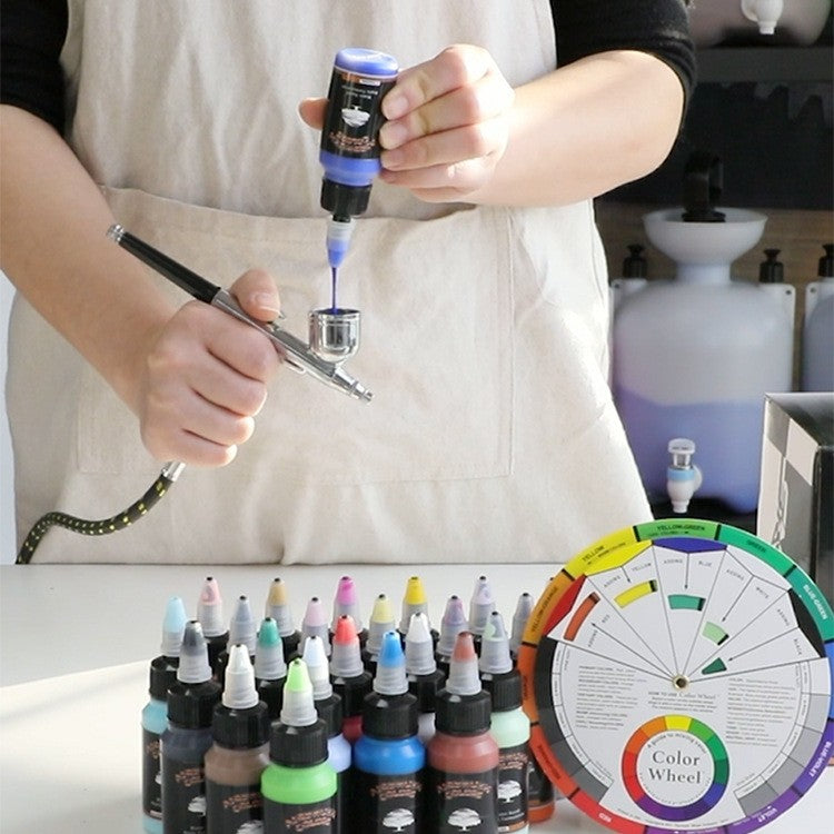 12 Colors Airbrush Paint Set Water Based 30Ml Acrylic Paint Modle Spary Paint