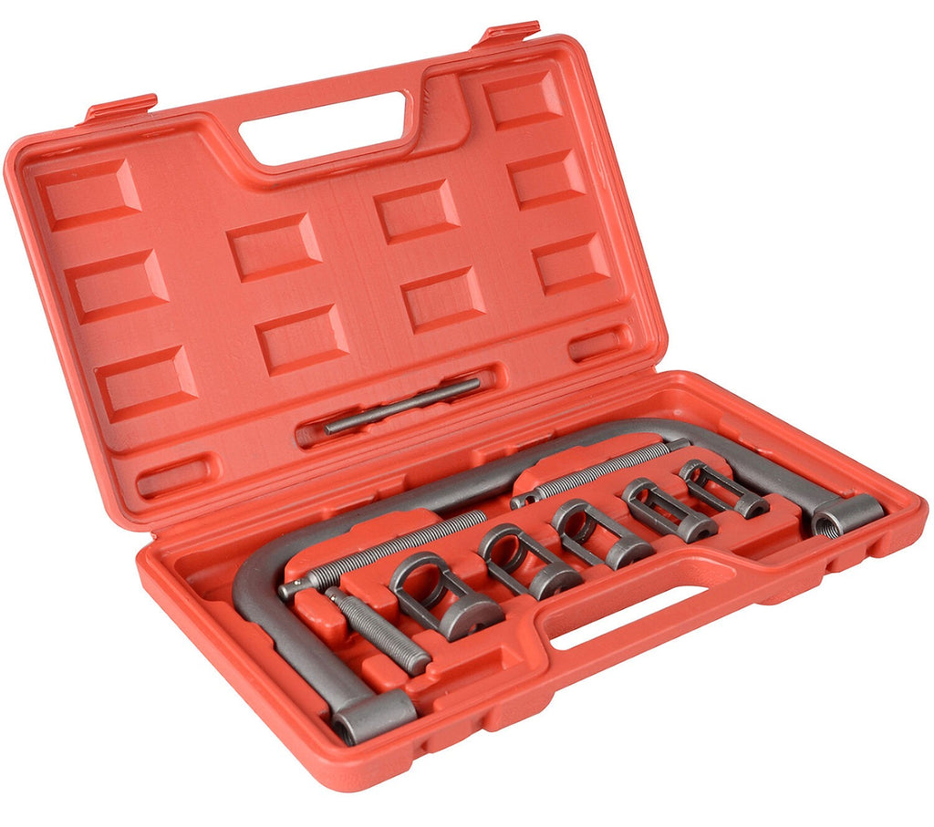 10pcs Valve Spring Compressor Tool Kit for Car Motorcycle Petrol Engines