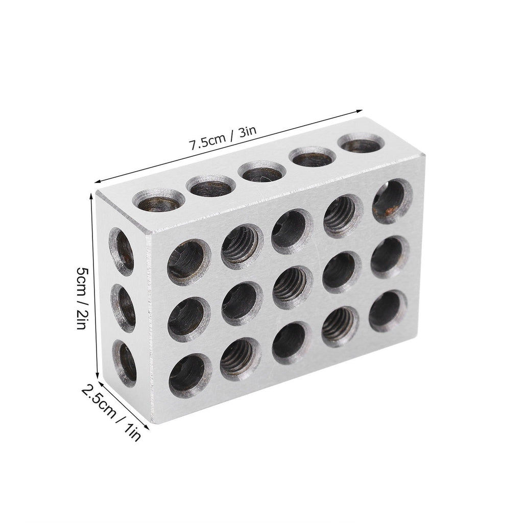 1 Matched Pair 1-2-3 Blocks 23 Holes 0.0002' Machinist 123 Jig Ultra Precision