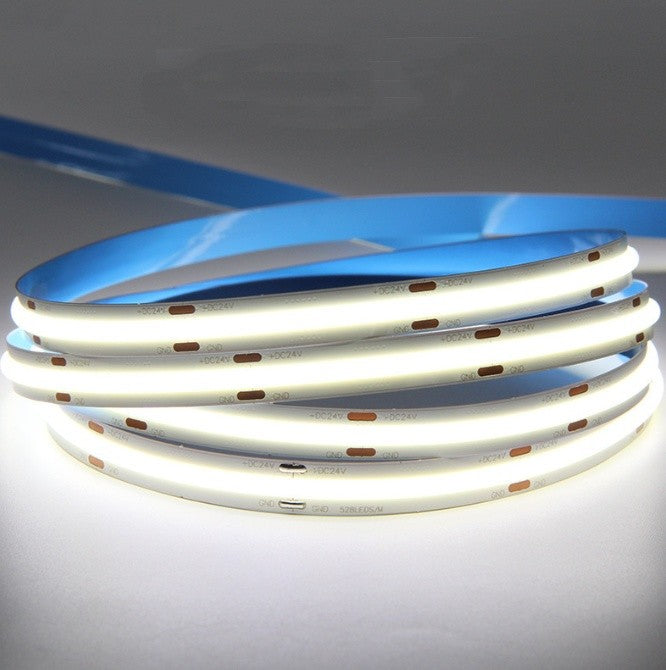 24V COB Cool White 5M LED Strip Light 6000K 1600LEDs 5500LM