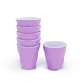 300ML Melamine Cups, Set of 6 in Purple Shatter-Proof Dishwasher Safe