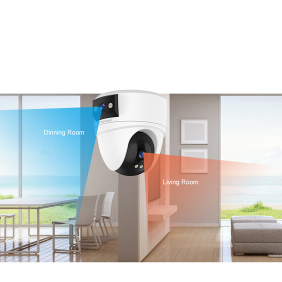 Vstarcam  Security Camera Dual Lens Indoor Dome WiFi Wireless Full Color