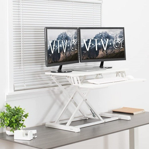 Salelink Laptop PC Monitor Computer Height Adjustable Table Standing Desk
