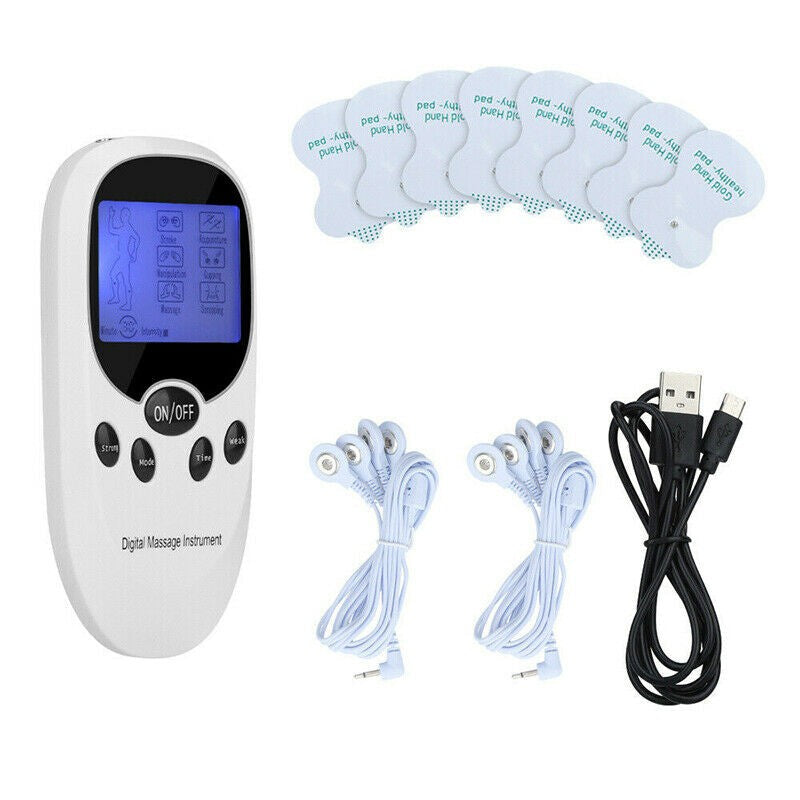Tens Machine Unit Electrical Massager Pulse Muscle Stimulator Back Pain