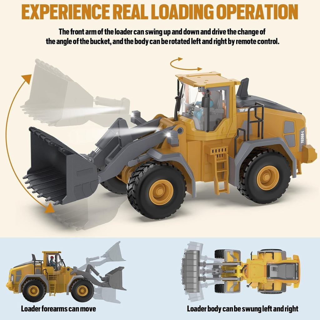 1:20 Multi Remote Control Wheel Loader RC Toy Boys Gift Construction Toy