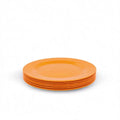 20CM Melamine Plates (Set of 6 Orange) Unbreakable Dinnerware Dishwasher-Safe