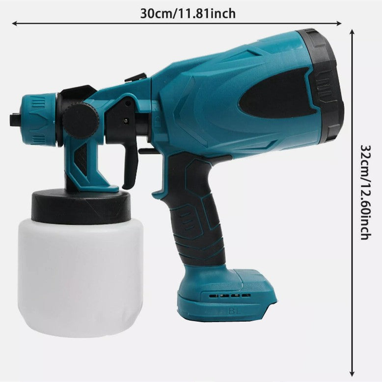 Cordless Spray Gun Airless Paint Sprayer Fits Makita 18V Battery