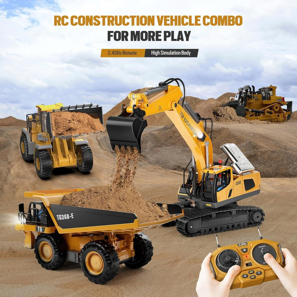1:20 Multi Remote Control Wheel Loader RC Toy Boys Gift Construction Toy
